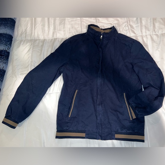 Men’s Striped Trim Jacket - Picture 3 of 4